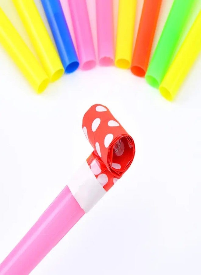 VTL Birthday Party Whistles for Kids - Colorful Blow Horns Noise Makers | Fun Party Favors for Birthdays, Celebrations & Events | Safe Plastic Whistles | Pack of 10 - Image 3